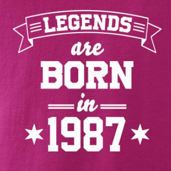 Legends are born in 1987 Legends are born in 1987