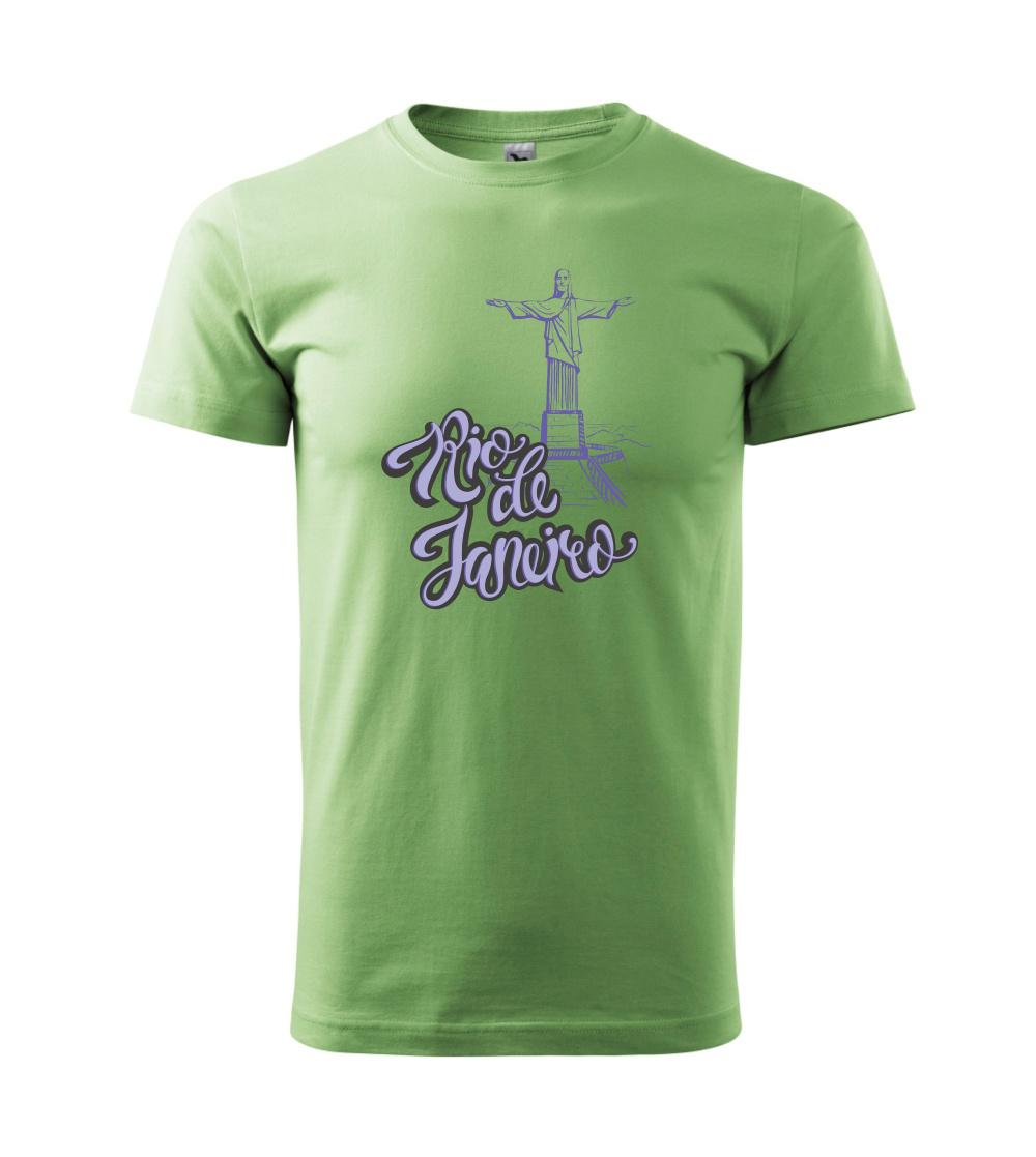 Ostatné mestá / miesta - Brazil Rio Janeiro Lettering - Klasické pánske tričko vyššej gramáže