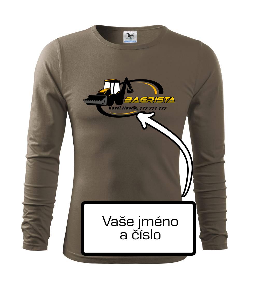 Bagrista v kruhu - vlastný nápis Bagrista v kruhu - vlastný nápis