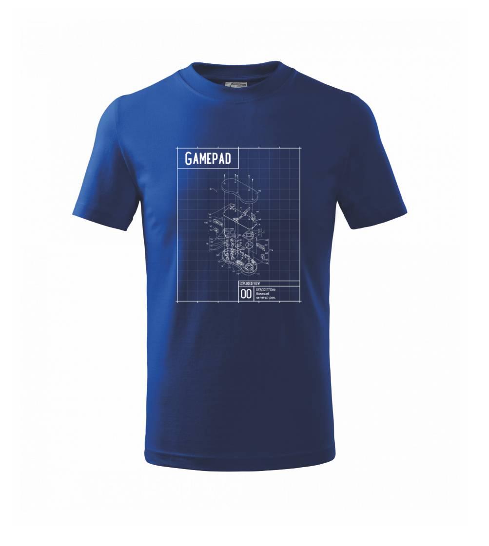Nákres Gamepad rozobratý