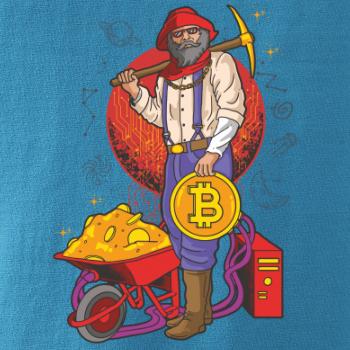Baník ťaží Bitcoiny