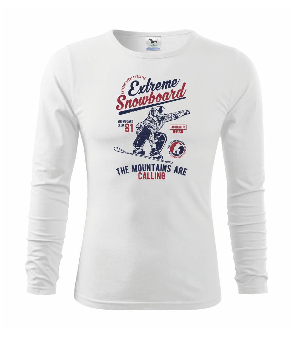 Lyže a Snowboard - Extreme Snowboard - Tričko detské Long Sleeve