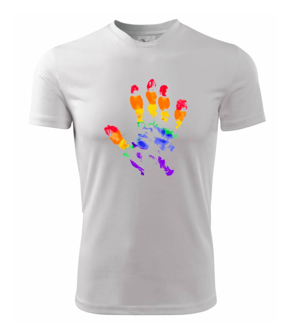 LGBT hand print LGBT hand print