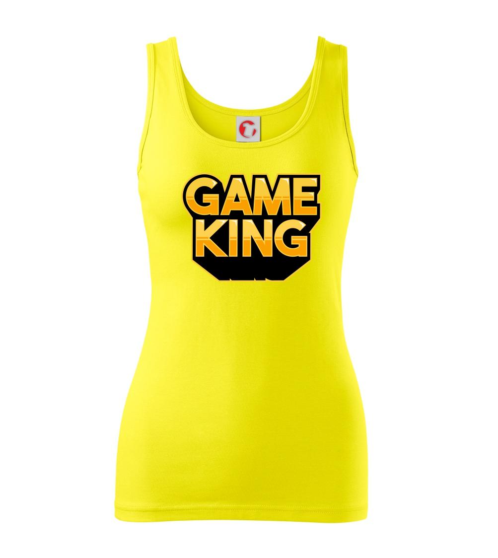 Tričká pre ajťákov - Game king - nápis veľký - Dámske tielko