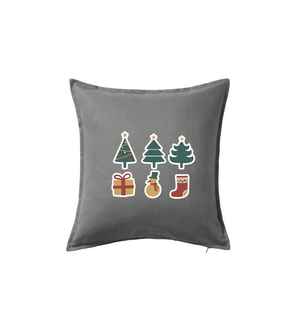 Vianočná sada - stromčeky a darčeky