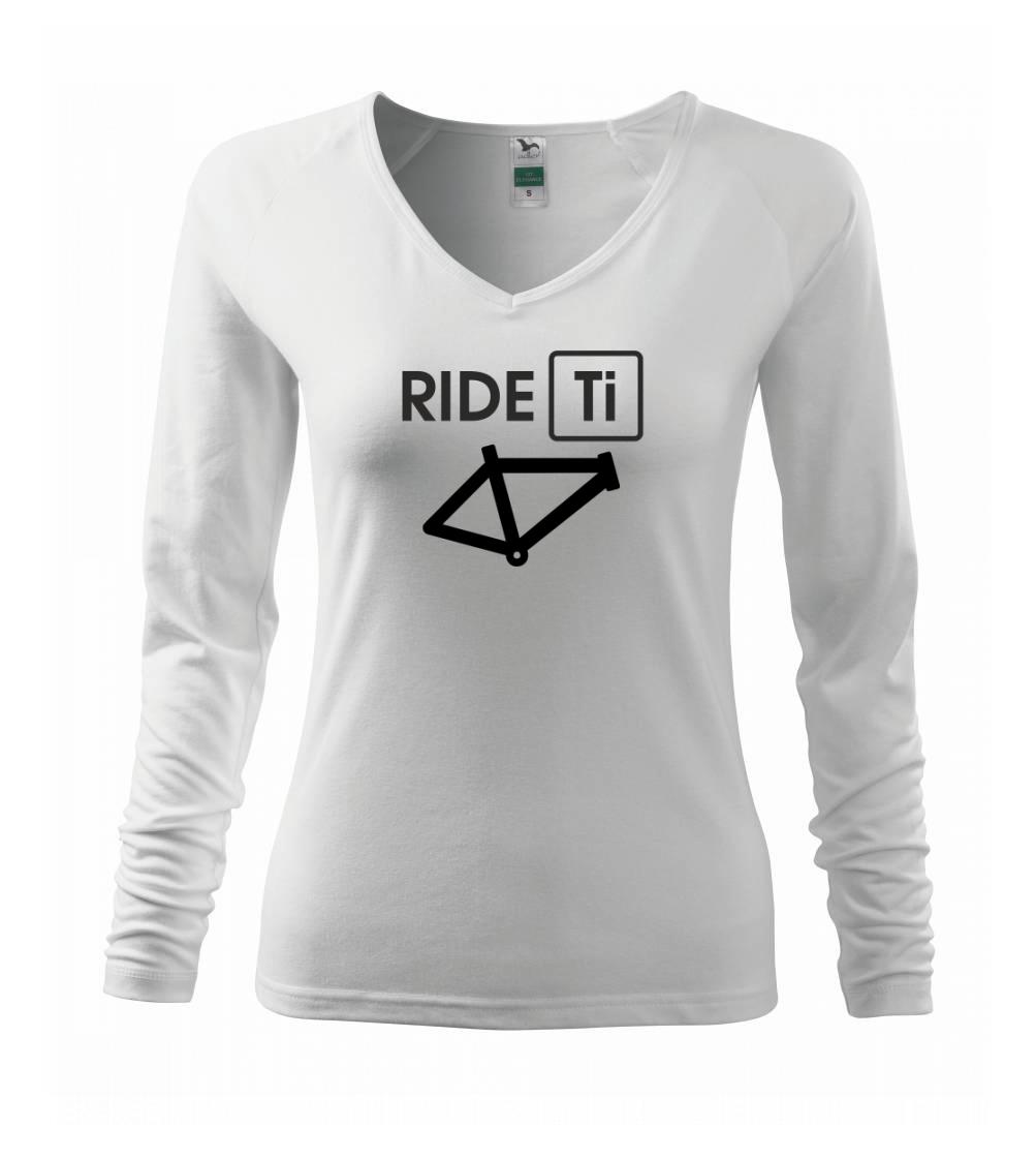 Tričko ako darček pre cyklistu - Ride Ti - Tričko dámske Elegance