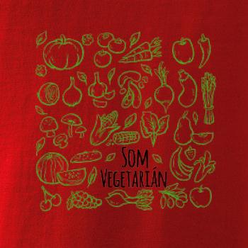 Som vegetarián - zelenina vo štvorci