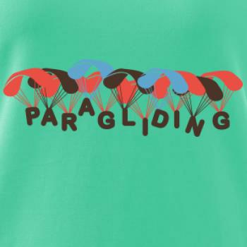 Paragliding nápis s padáky