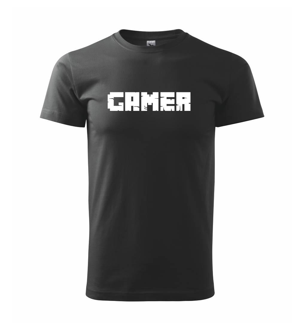 Tričká pre ajťákov - Gamer nápis - Tričko extra veľké  (5-8XL)