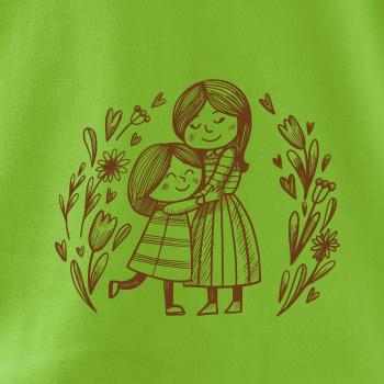 Matka a dcéra v objatí