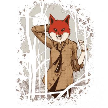 Fox in a shirt