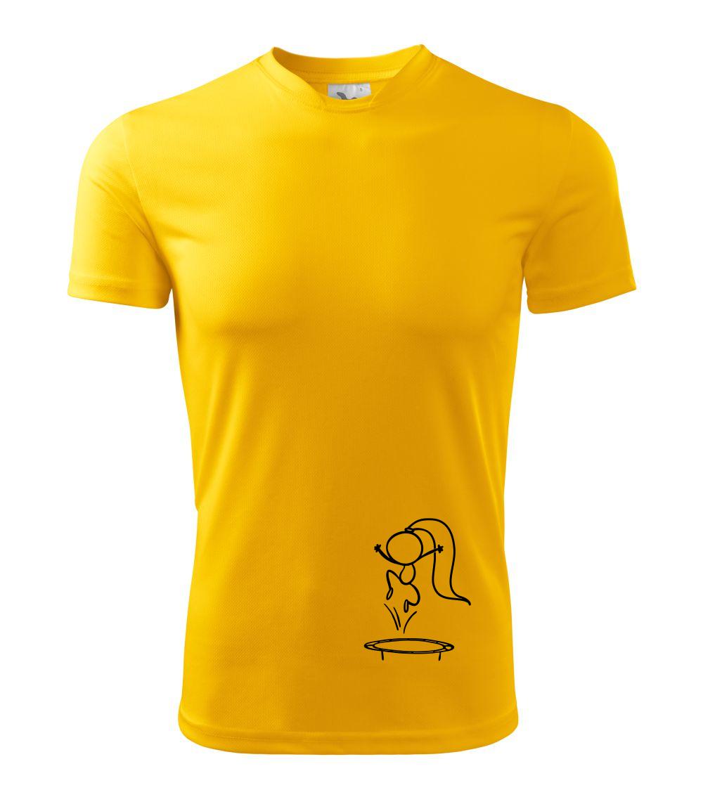 Skákajúci dievčatko