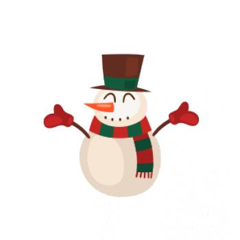 Vianočný snehuliak Vianočný snehuliak