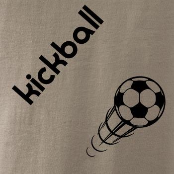 Kickball nápis šikmo
