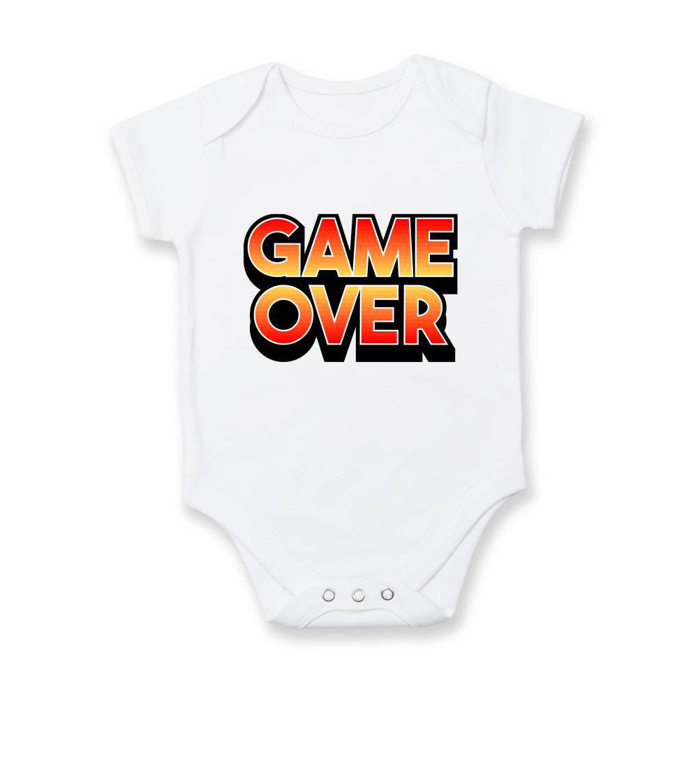 Tričká pre ajťákov - Game over - nápis farebný - Body dojčenské s krátkym rukávom