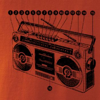 Nákres starý magnetofón