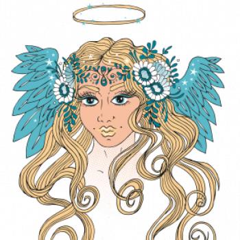 Anjel maľovaný - žena (Pecka design)