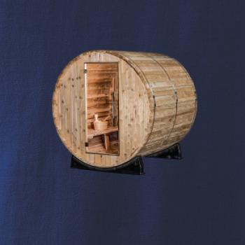 Vonkajšia sauna z boku Vonkajšia sauna z boku
