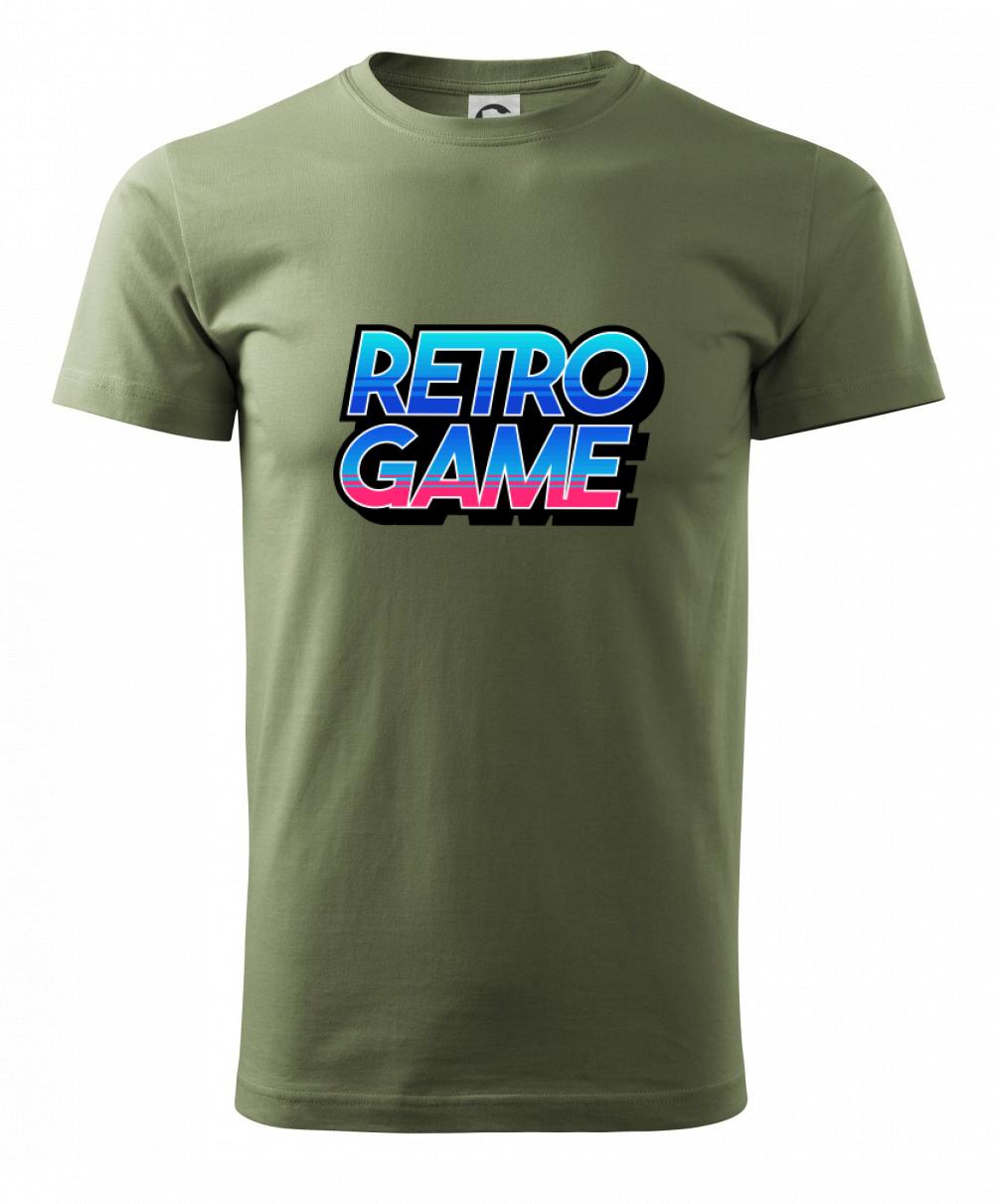 Retro game nápis farebný Retro game nápis farebný