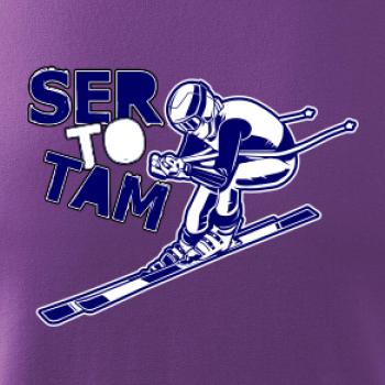 Lyžař ser to tam