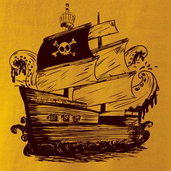 Pirátská loď maľovaná