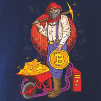 Baník ťaží Bitcoiny