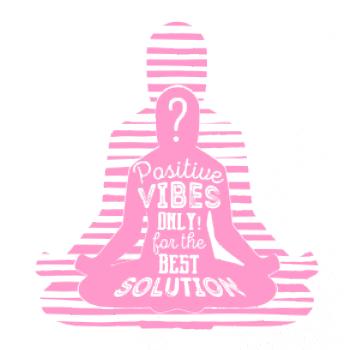 Joga - positive vibes only ružová Joga - positive vibes only ružová