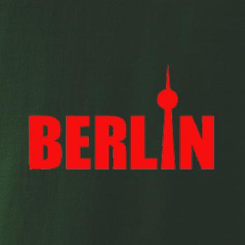 Berlin nápis veža Berliner Fernsehturm