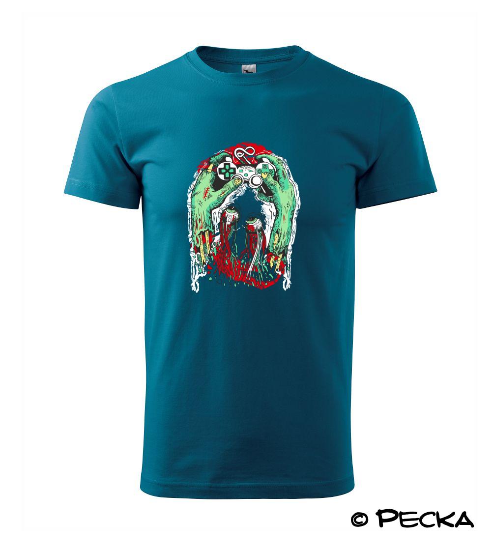 Tričká pre ajťákov - Zombie Gambler (Pecka design) - Tričko extra veľké  (5-8XL)