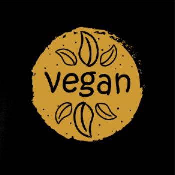 Vegan hnědá kruh