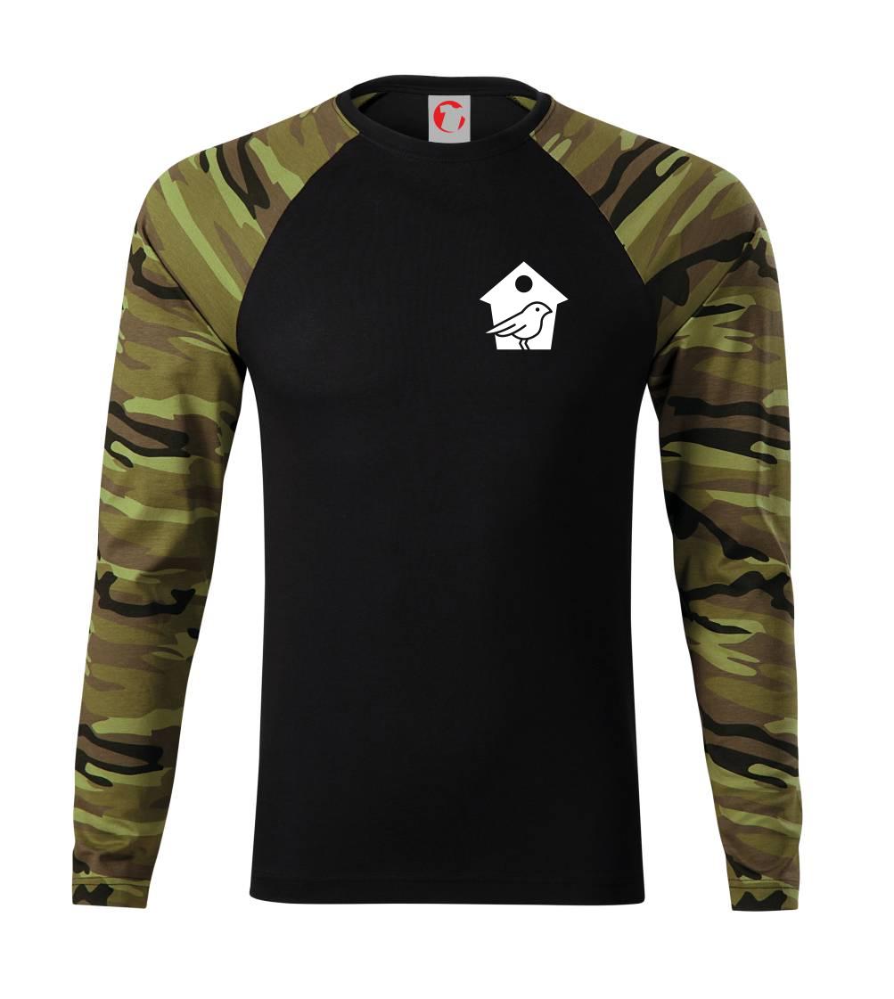 Tričká na chalupu - Vtáčia búdka - Camouflage LS