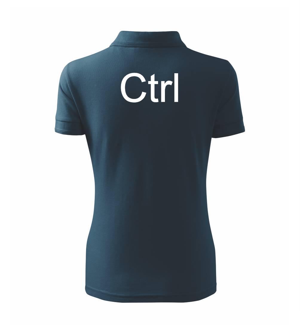 Tričká pre ajťákov - Ctrl - Polokošeľa dámska Pique Polo