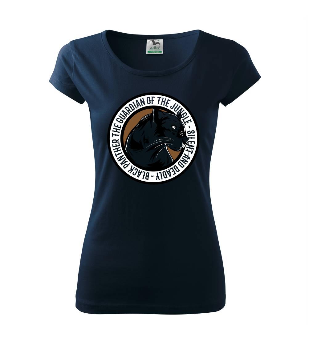 Tričká so zvieratami - Panther round - Dámske tričko Pure