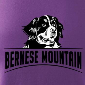 Bernese mountain - hlava a nápis