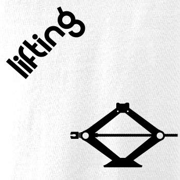 Lifting nápis šikmo