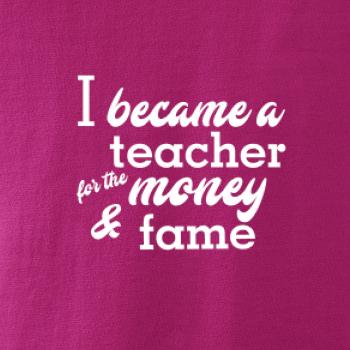 Became a teacher Became a teacher