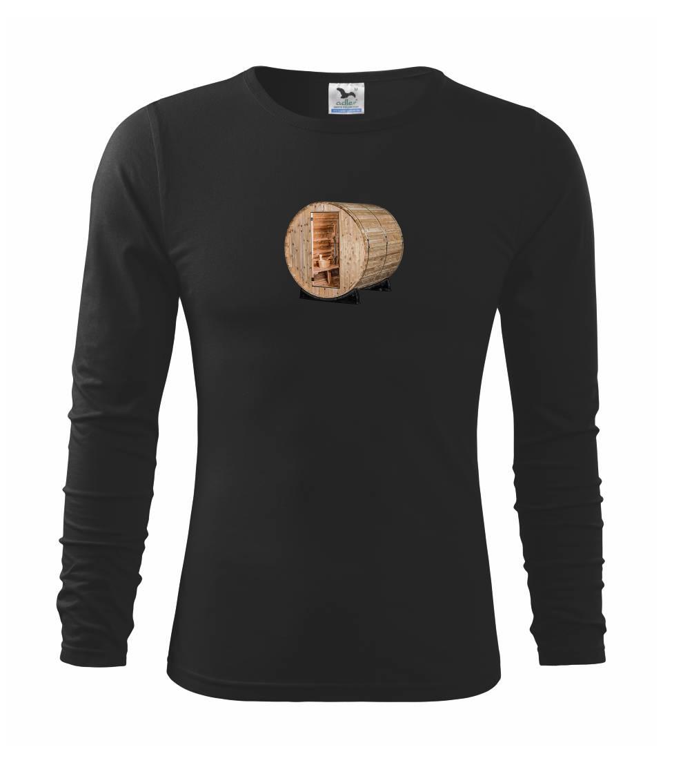 Vonkajšia sauna z boku - Tričko detské Long Sleeve