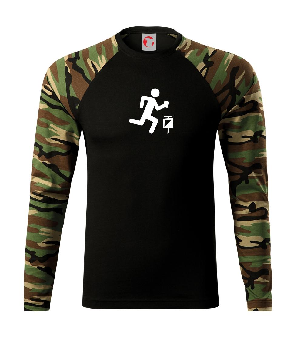 Tričká pre bežcov - Orientačný beh muž-žena - Camouflage LS