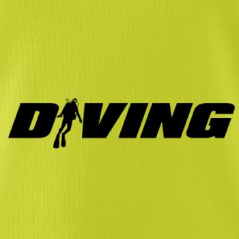 Diving nápis potápač Diving nápis potápač