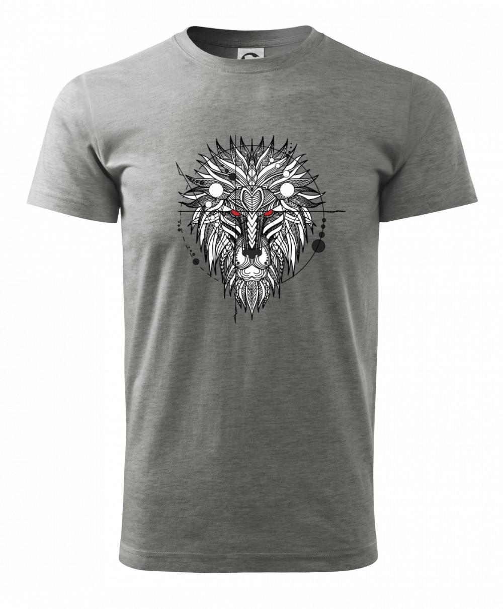 Hlava leva - geometrická Hlava leva - geometrická