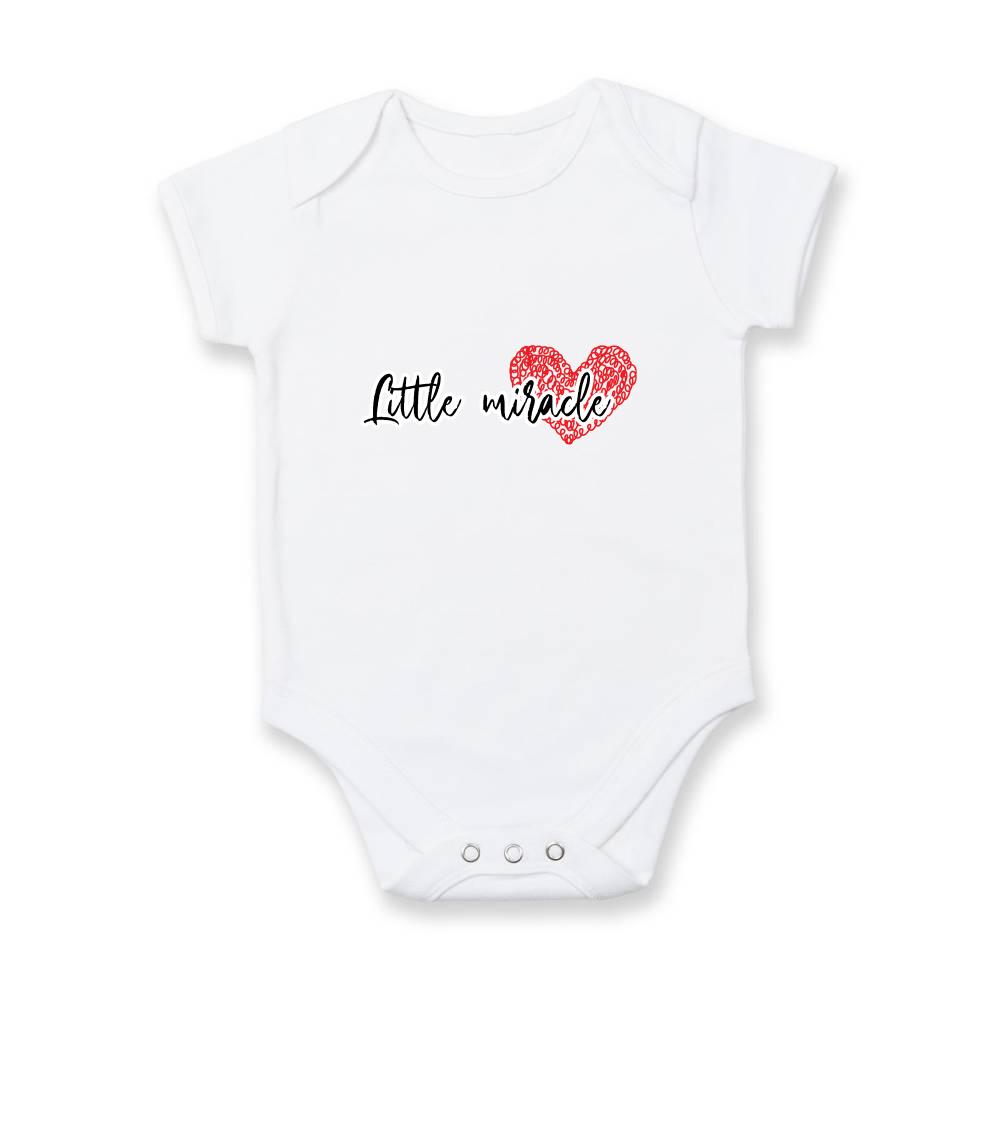 Tričká a mikiny pre mamičky - Little Miracle - rodinné triko - Body dojčenské s krátkym rukávom