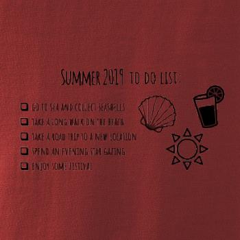 Summer 2019 to do list