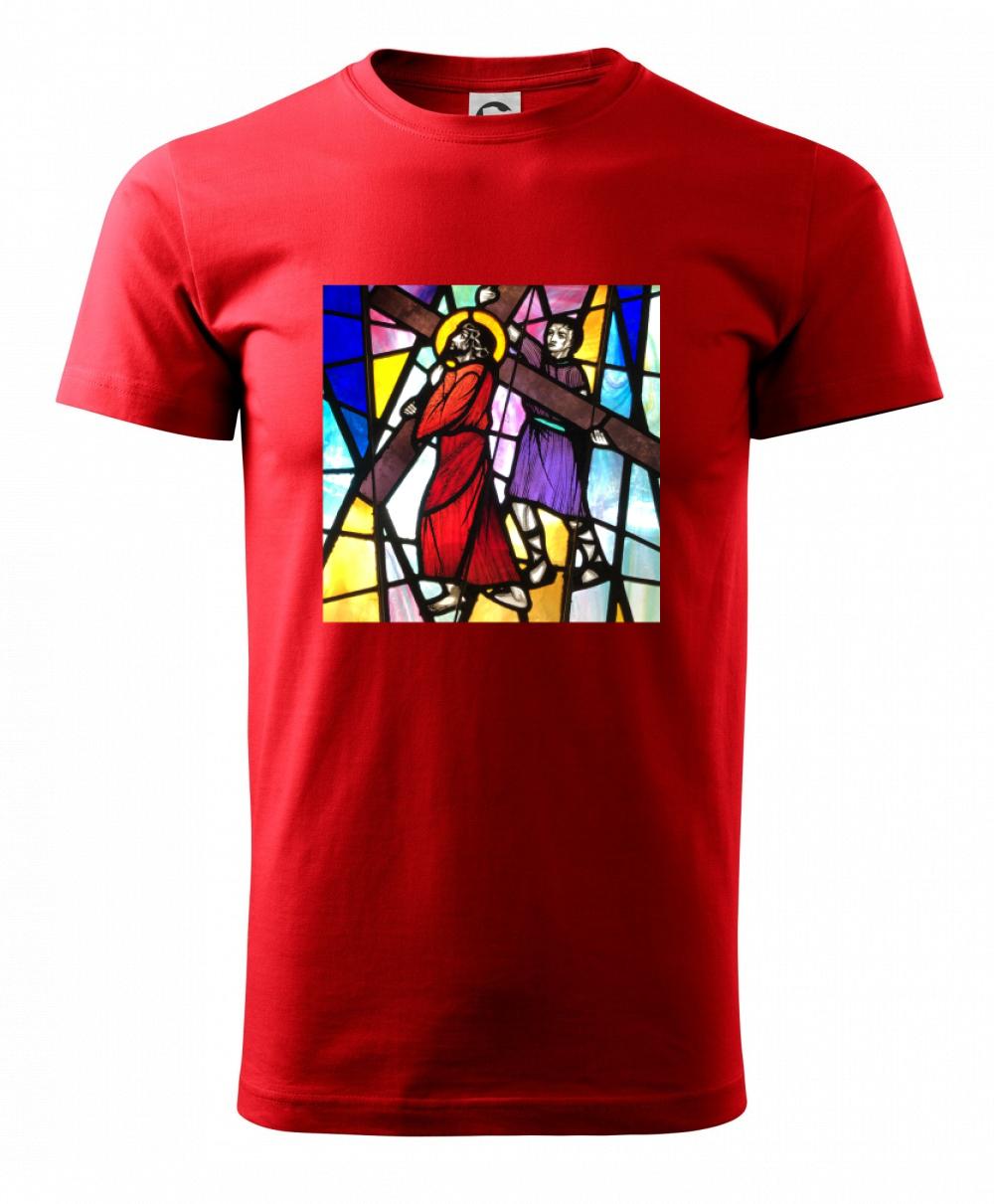 Vitráž - Ježiš a kríž Vitráž - Ježiš a kríž