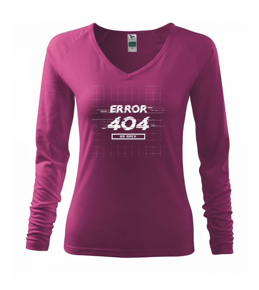Tričká pre ajťákov - Error 404 - Tričko dámske Elegance
