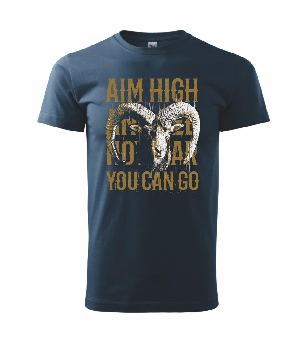 Tričká so zvieratami - Goat high - Klasické pánske tričko vyššej gramáže