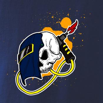 Zvárač - kreslená lebka