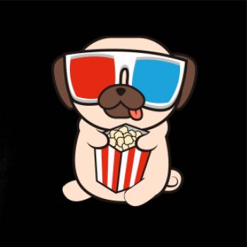 Mops a 3D okuliare