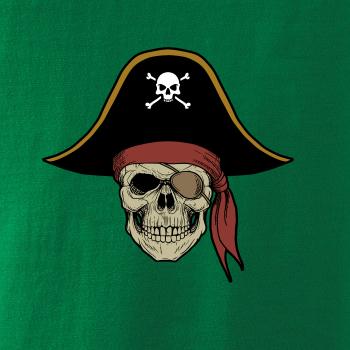  Pirátska lebka s klobúkom