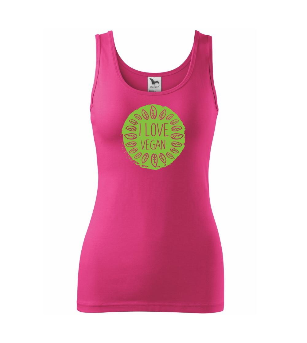 I love vegan v kruhu