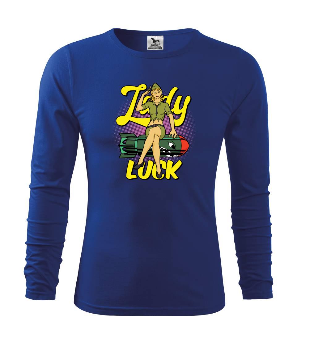 Vojenská tričká s potlačou - Lady Luck - Tričko detské Long Sleeve
